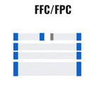 10PCS，FFC FPC Ribbon Flexible Flat Cable 4/6/8/10/12/14/16/18/20/24/30/34/40P Pin Pitch 0.5MM 1.0MM A-Type Wire Length