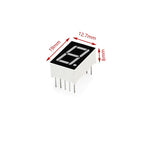 10pcs/lot 1bit Common Cathode Digital Tube 0.56" 0.56in. Red LED Digit 7 Segment 10Pins 5161AS