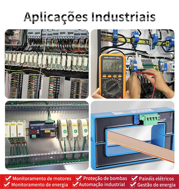Closed Loop Hall Effect Current Sensor AC DC Current Transmitter 5A 10A 100A 200A 4-20mA 0-10V Non Contact Current Transducer