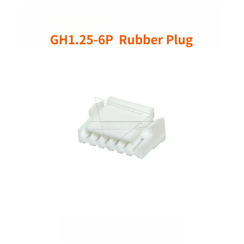 100PCS   GH1.25 Locking Connector with Buckle  2 3 4 5 6 8p Horizontal/vertical Mounting  Rubber Shell  Terminal