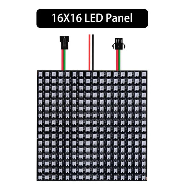 1~5Pcs WS2812B 8x8 16x16 RGB LED Digital Flexible Individually Addressable Panel Screen WS2812 8x32 Smart Pixel Module Matrix 5V