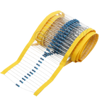 600pcs/set 30 Kinds 1/4W Resistance Metal Film Resistor Pack Assorted Kit 1% 1K 10K 10K 100K 220ohm 1M Resistors 300pcs/set