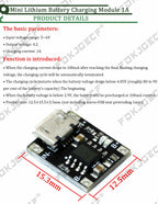 TP4056 With Protection Dual Functions 5V 1A Mini Micro TYPE-C USB 18650 Lithium Battery Charging Board Charger Module 1A Li-ion