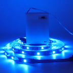 3AA Battery Power RGB Led Strip Light 5V 5050 with 3/17/24Key Remote Control Flexible Tape Waterproof Led Light TV Backlight