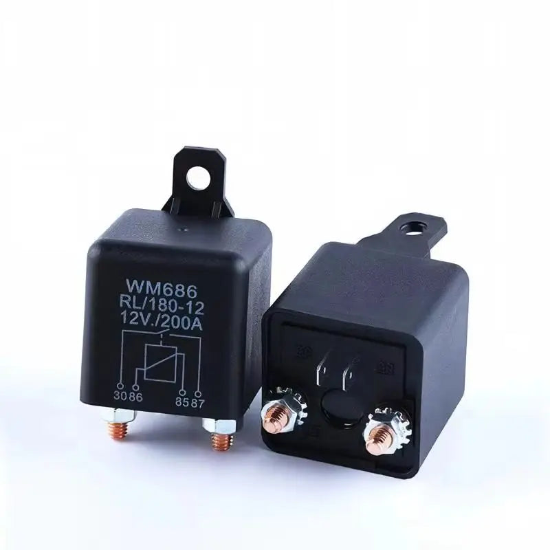 Heavy Duty 12V 24V Automotive Power Relay 100A  200A High Current Starter Relay for Car Truck Engine Motor Start Control