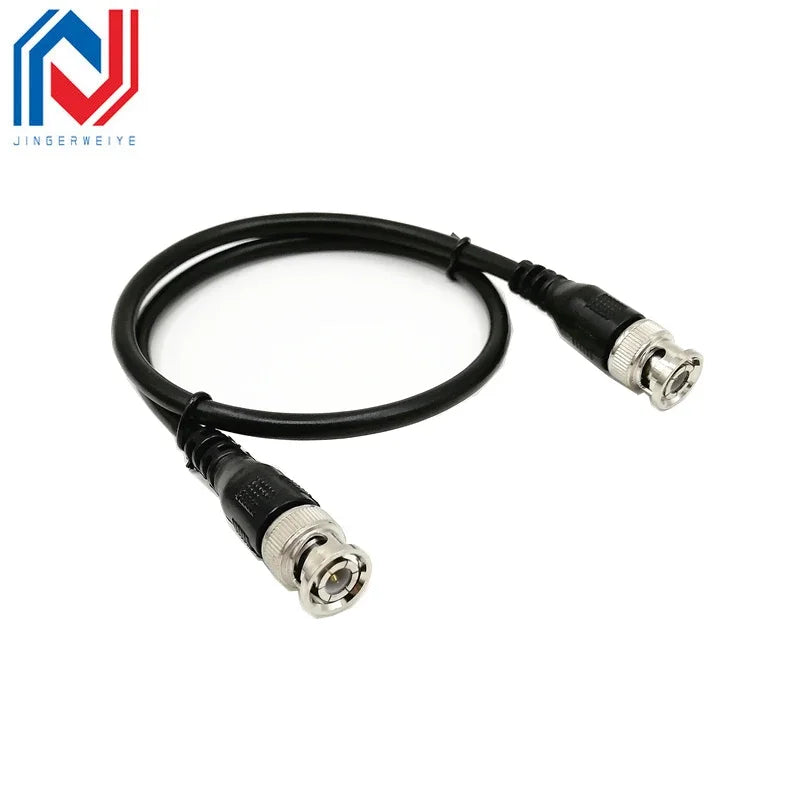 1Pcs/lot BNC Head Coaxial Video Tie Jumper 0.5-1 M Pure Copper Q9 Plug Coaxial HD Cable BNC Video Cable