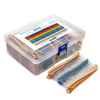 300pcs/600pcs/820pcs 1% Resistor Set Resistance 1/4W Metal Film Resistors Kit 10Ohm ~1M Ohm 30Values Electronic Components Kit