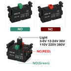 EB2M-C-01ZS Mushroom Cap Emergency Stop Rotary Switch 22mm Waterproof 10A Current Self-locking Button With lamp 10A AC 660V
