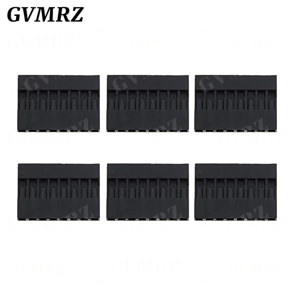 100PCS Dupont Plastic Shell Plug 2.54mm Single Row Dupont Connector 1P/2P/3P/4P/5P/6P/7P/8P/9P/10P Housing