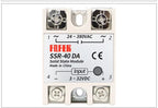 10A SSR 25A Solid State Relay 40A Output 3-32VDC 24-480VAC 220V Single Phase DC TO AC 40A Relay SSR HeatSink SSR 40DA