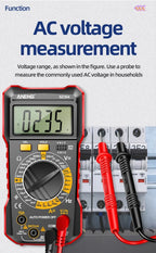 Digital Multimeter Voltage Tester Voltmeter SZ06 SZ308 TRMS 2000 Counts Auto-Ranging Ohm Volt Amp Meter Measuring AC/DC Voltage