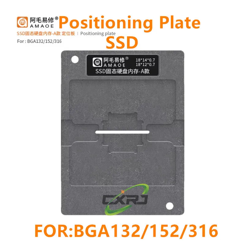 Amaoe BGA Reballing Stencil Template For SSD NAND Flash Memory Chip IC BGA132 BGA316 BGA152 Positioning Solder Plate Tin Net
