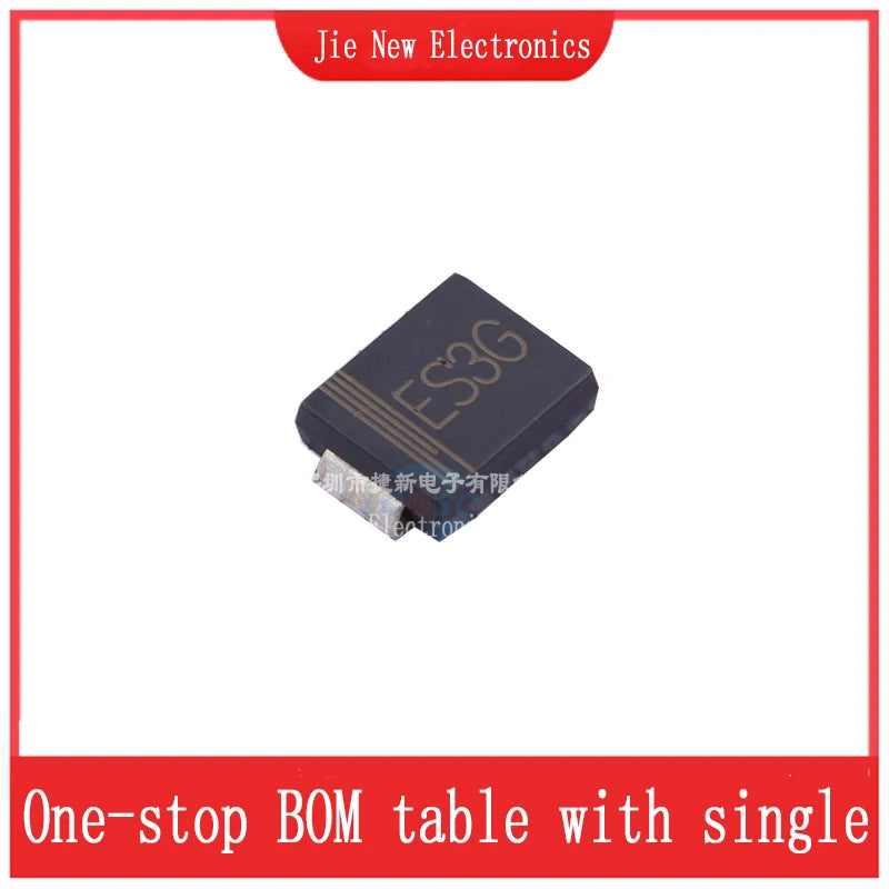 50PCS/LOT SMC DO-214AB ES5A ES5A ES5J ES3J RS5M  RS3M ES5D ES3D ES5G ES3G 3A 5A 200V 400V 600V 1000V 1KV SMD Fast Recovery Diode