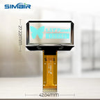 1.51 1.54 Inch 24PIN SPI/IIC/6800 COG 3.3V Blue PMOLED Screen SSD1309 Graphic 128x56 Display Transparent OLED 128x64