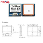 Beitian GPS Module BE-180 BE-220 BE-250 BE-280 BE-450 with Antenna M10 GNSS Ultra-low Power GNSS Receiver for Vehicle Drones