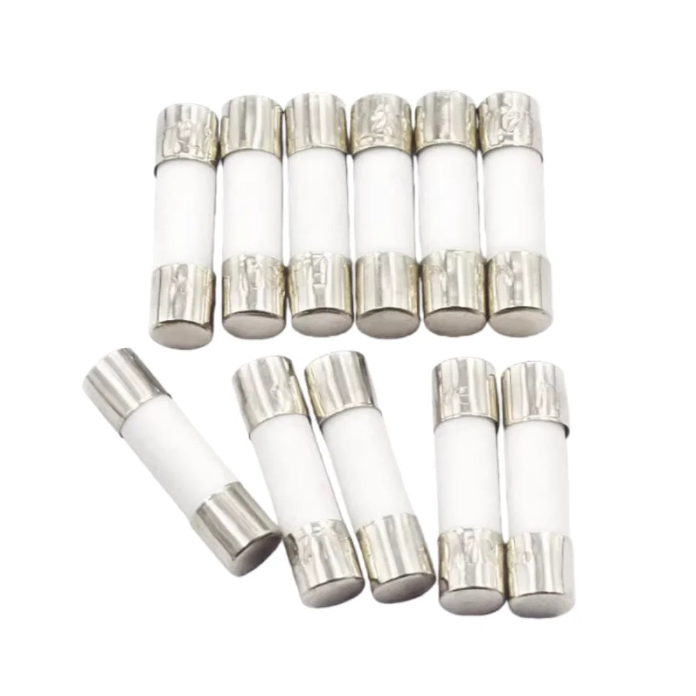 20-5 Pcs, 10*38 Fast Blow Ceramic Fuse 10x38mm Fuse 500V 0.5A 1A 2A 4A 5A 6A 8A 10A 16A 20A 32A RO15 RT18 RT14
