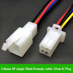 2.8mm 2/3/4/6/9 pin Automotive Quick connection Electrical wire connector Male Female cable terminal plug Kits Motorcycle