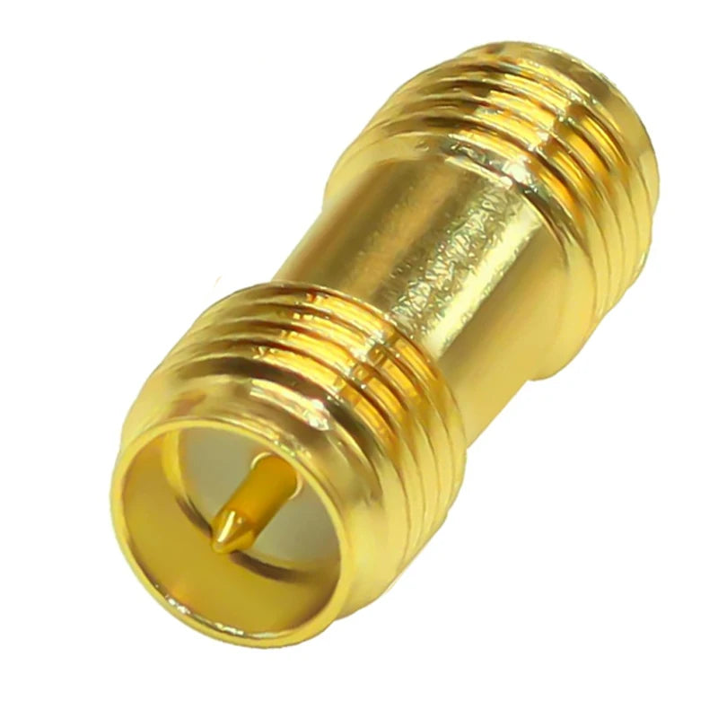 1 Piece SMA Female to RP SMA Female Adapter for Raido Antenna RP-SMA Copper RF Coaxial Connector Converter SMA-K