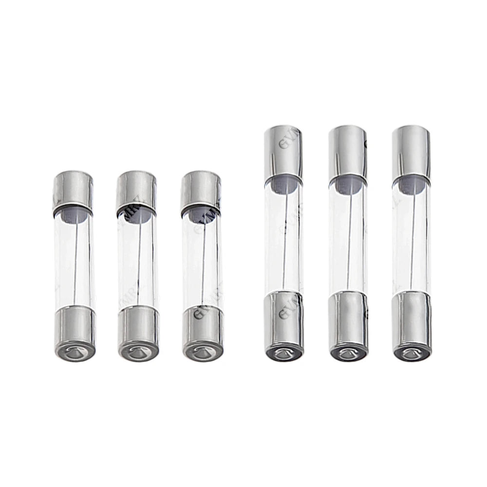 10pcs/lot 5*20mm 6*30mm 0.5 1 2 3 4 Fast Blow Glass Tube Fuses 5x20 6x30 mm 250V 5 6 8 10 15 20 25 30 A AMP Fuse