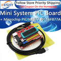 1PCS Mini System PIC Development Board + Microchip PIC16F877 PIC16F877A
