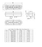 1 Set 2A 3A JST SM Plug DC Magnetic Pogo Pin Connector 2 3 4 5 6 Pin Male Female 2.54 mm Socket Adapter for LED Strip Lamp