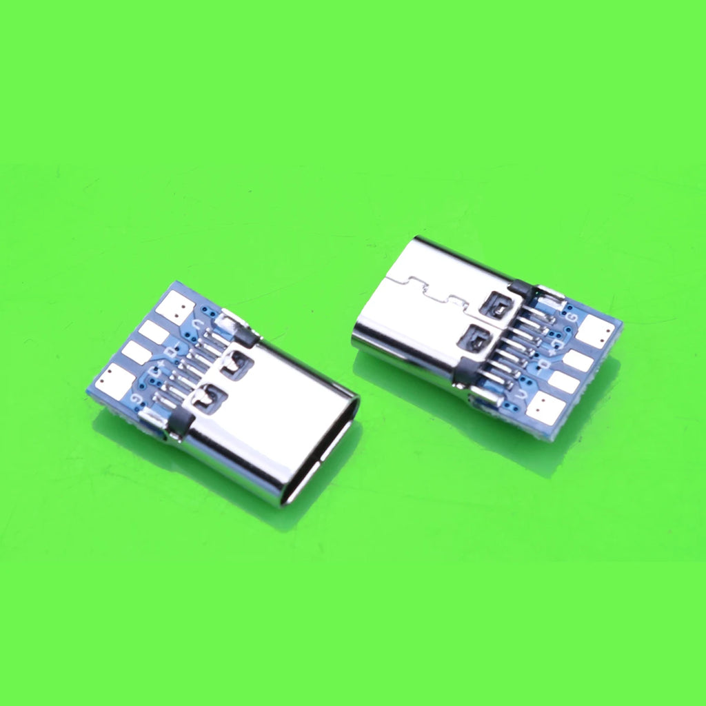 10pcs USB 3.1 Type-C Connector 24 Pins Male / Female Socket Receptacle Adapter to Solder Wire & Cable 24 Pins Support PCB Board