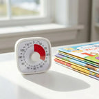120 Minutes Visual Timer Silent Operation Visualization Countdown Alarm Clock Self-Discipline Portable Kitchen Timer Children