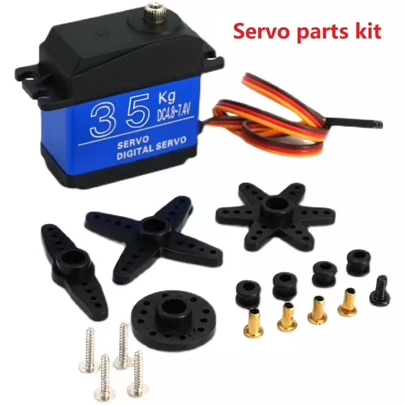 High-Torque Waterproof Servo 20KG 25KG 30KG 35KG 180 270 Degree Digital Copper Gear/Steel Gear Servo, For Robot Arm DIY