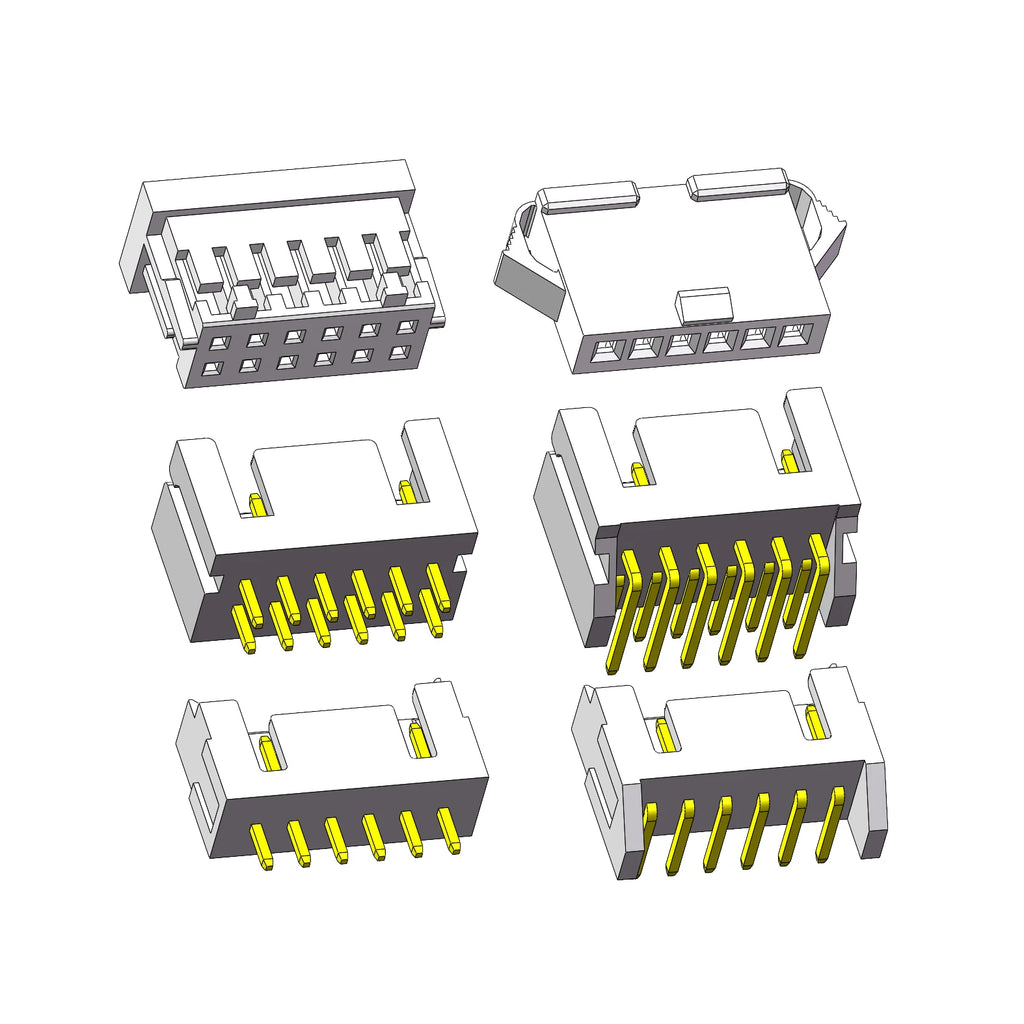 20pcs XHD 2.5mm 2x2P/3/4/5/6/7/8/9/10PIN A2557 Double Row Dual Straight Right Angle Wafer Plug Housing Terminal Connector