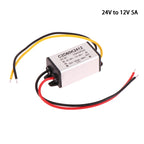 24v To 12v 3/5A 15-36V DC Step Down Buck Converter Voltage Regulator Power Supply For Led Light Car Truck Boat