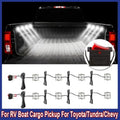 8Pcs Car LED Lights 6000K Truck Bed Lighting 5730 48 SMD LEDs Light Waterproof For RV Boat Cargo Pickup For Toyota/Tundra/Chevy