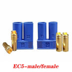 5 Pairs EC2/3 EC5 EC8 connector kit male and female Bullet Gold Plated Banana Plug Be used for RC Model Airplane Connector parts