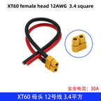 XT30U XT60U XT60H XT90 Plug Connector Male / Female with 18/16/14/12/10 AWG Cable Dual Extension Battery for RC Battery Cable