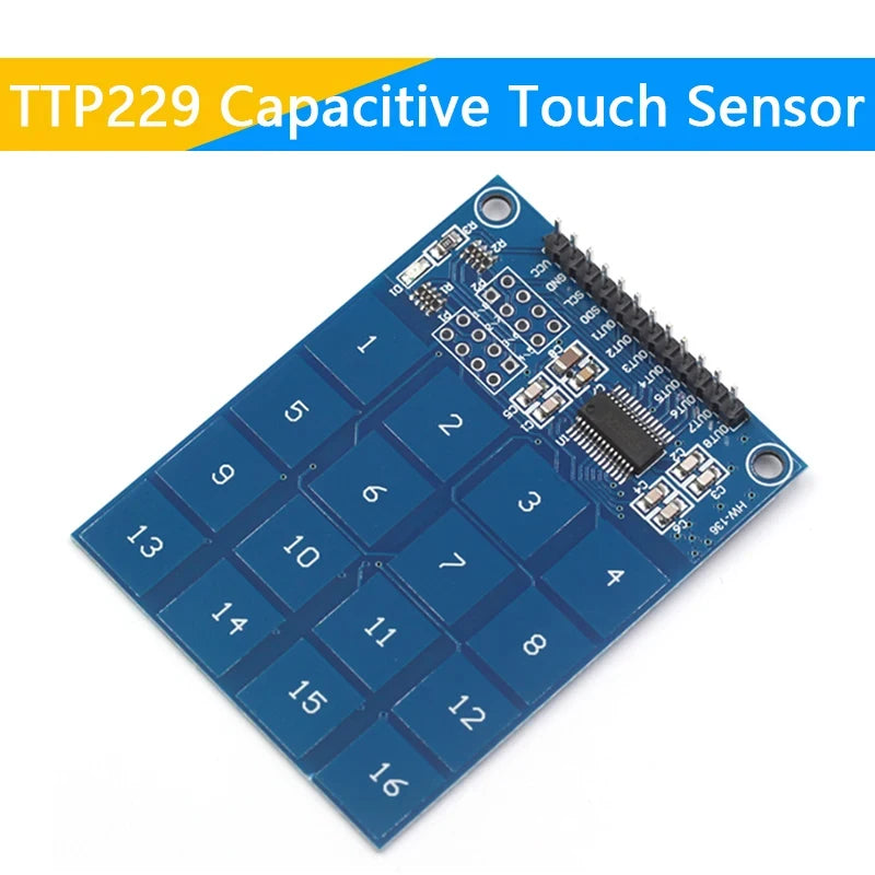 TTP223 TTP224 TTP226 TTP229 1/4/8/16Channel Jog Digital Touch Button Sensor Capacitive Switch Modules Accessories for Arduino