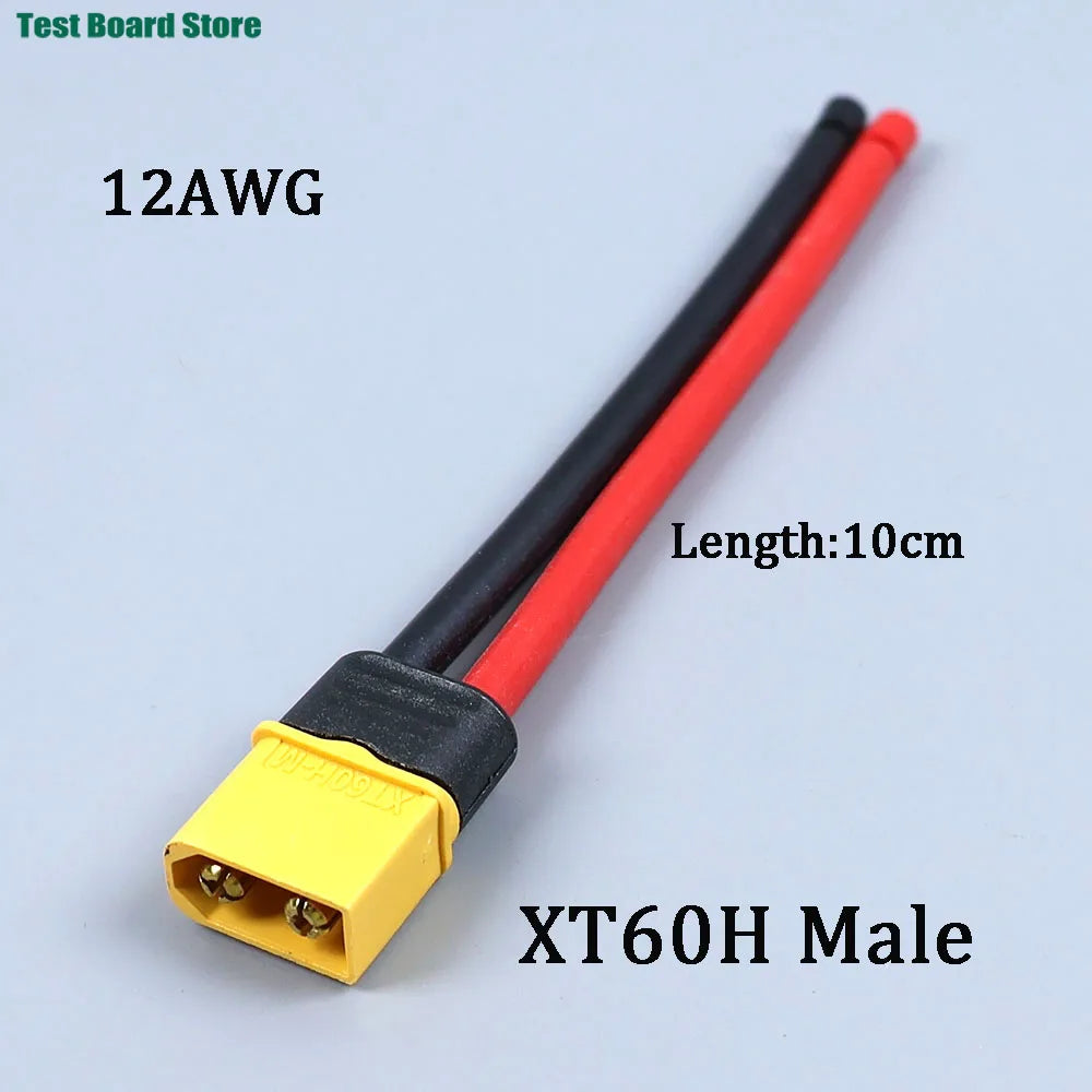 XT60 Male Female Conversion Plug Connection Cable With 12AWG Silicone Extension Lead Wire for RC Lipo Battery FPV Drone