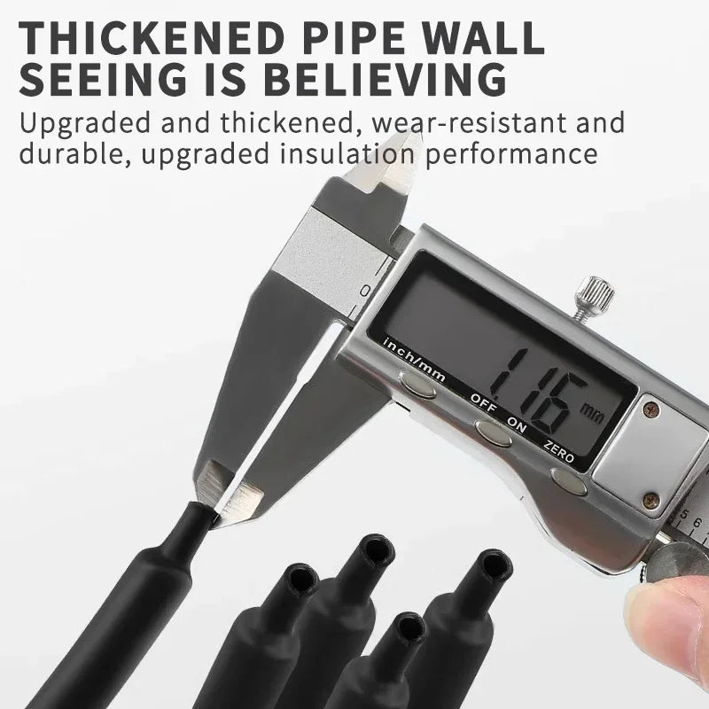 100 Meters/ 10M 3:1 Ratio Adhesive Lined Heat Shrink Tube Thicken With Glue Dual Wall Tubing Diameter 2.4/3.2/4.8/6.4/7.9/9.5mm