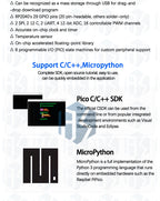 1~20PCS RP2040-Zero For Raspberry Pi Microcontroller PICO Development Board Module Dual-core Cortex M0+ Processor 2MB Flash