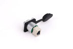 10pcs Waterproof D type RJ45 Connector Female to Female Socket Metal Shell Chassis Panel Mount Network Ethernet RJ45 Adapter