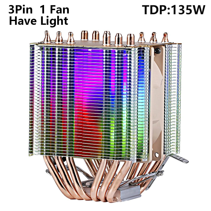XUANFENG Air-cooled CPU Cooler 90mm Fan Twin Towers 4/6 Heat Pipe 4pin/PWM Compatible LGA2011 115x 1200 1700 X79 X99 AMD AM3 AM4