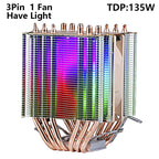 XUANFENG Air-cooled CPU Cooler 90mm Fan Twin Towers 4/6 Heat Pipe 4pin/PWM Compatible LGA2011 115x 1200 1700 X79 X99 AMD AM3 AM4