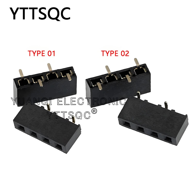 10pcs 2.54mm PH5mm Single Row SMD Short Version SMT 1X3/4/5/6P 8P 10P 12P 20P Stackable PCB Female Pin Header Socket Connector
