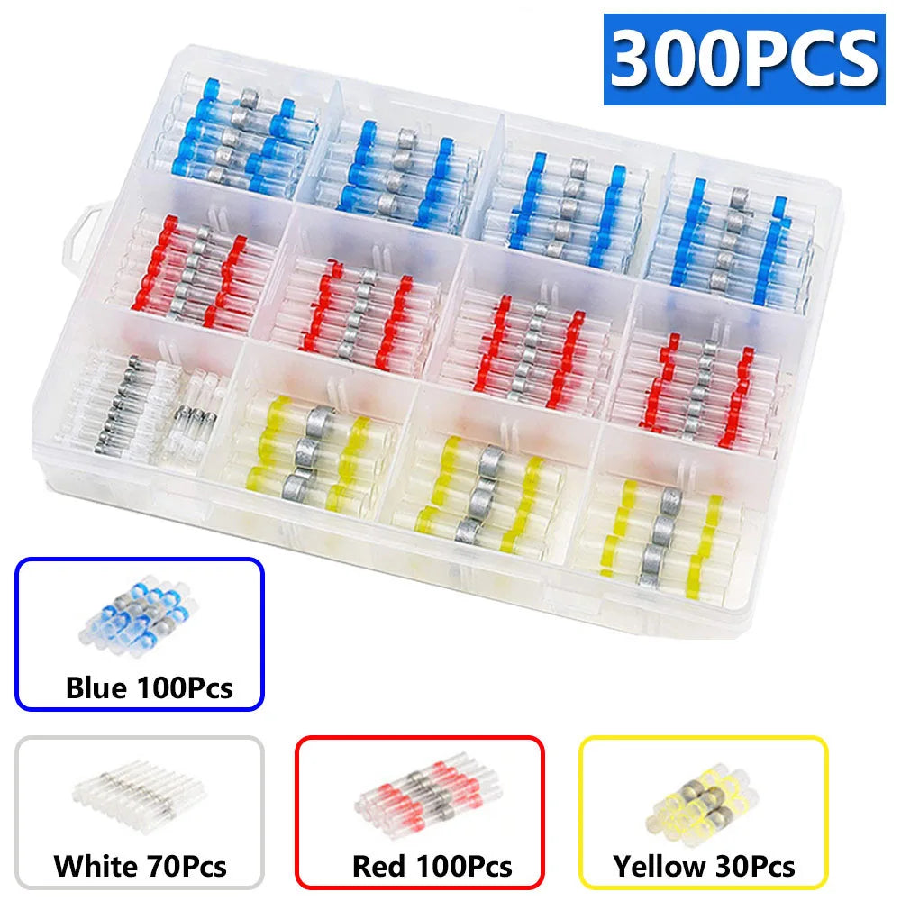 50-1200PCS Heat Shrink Tubing Wires Cable Sleeves Waterproof Solder Seal Wire Connector Electric Cable Protection with Heater