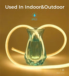 Round Flexible LED Neon Rope Lamp Silicone Tube 180/270/360° Tape Lamp Diffuser For WS2811 WS2815 Outdoor Decor Neon Strip Light