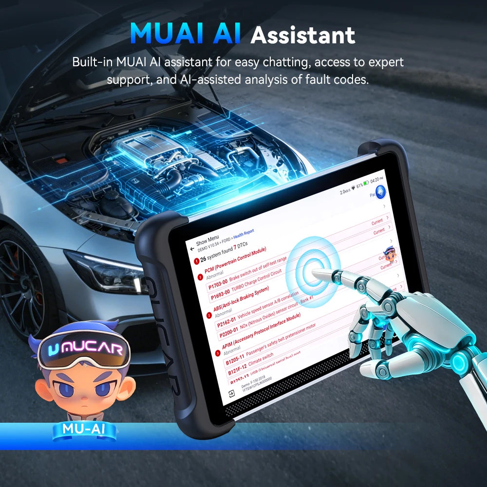 MUCAR 892BT PRO OBD2 Scanner Topology Mapping Diagnostic Tools Support J2534 CANFD DOIP Protocol 35 Resets Lifetime Free Update