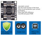 PAM8610 Digital Power Amplifier Board 2x15w Dual Channel Stereo Mini Class D 12V Mini Hi-Fi Audio Stereo Module 2X10W