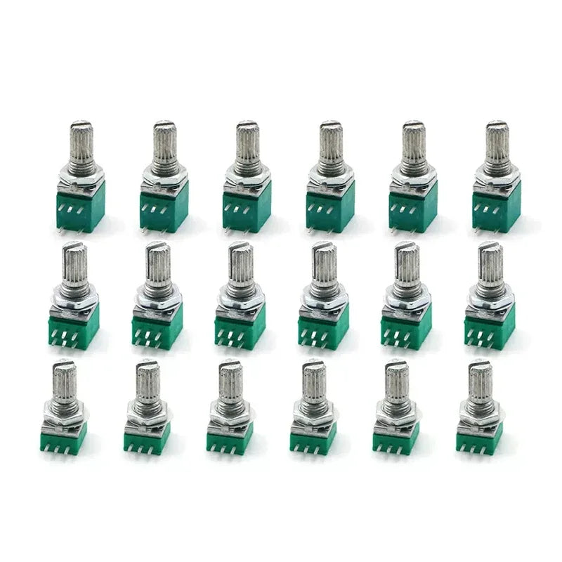 5PCS RK097NS G Single Double Potentiometer B5K/10K/20K/50K/100K Power Discharge Bit Speaker Audio