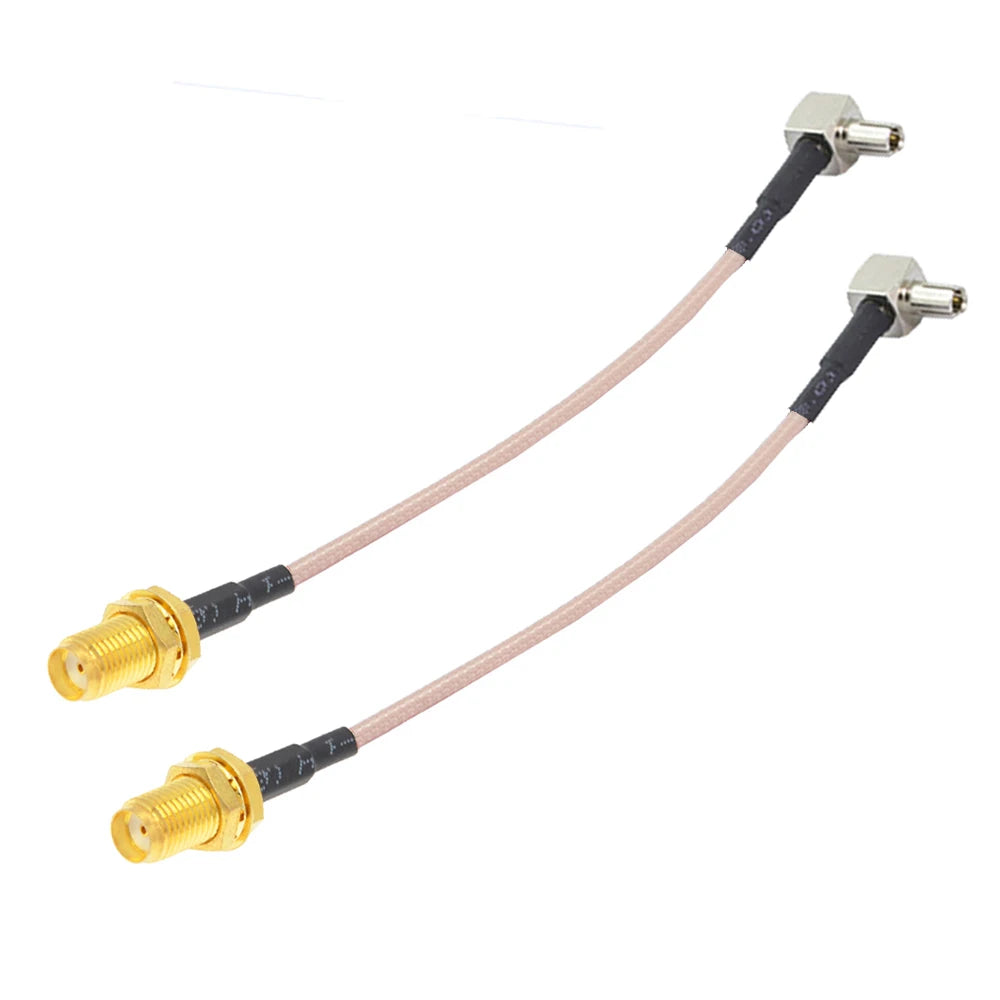2PCS/LOT RP-SMA / SMA to TS9 Male / Female Connector RG316 Cable SMA to TS9 Extension Pigtail for Huawei 3G Modem Router