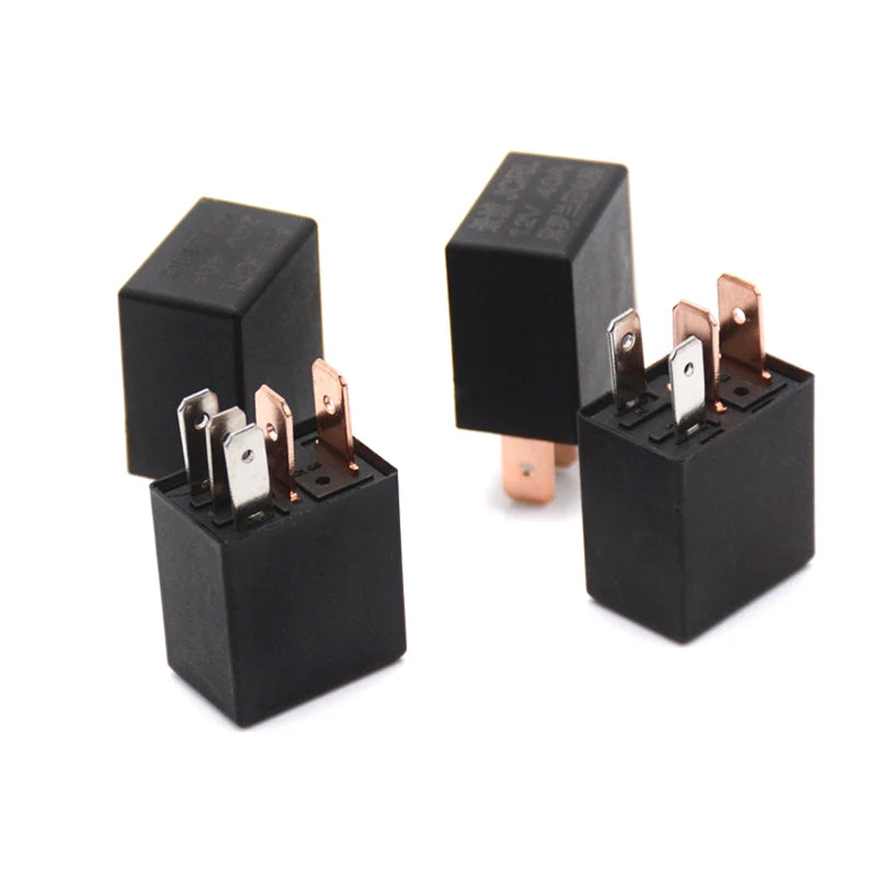 For Head Light Air Conditioner DC 12V 40A Rated Current 1NO 1NC SPDT 4/5 Pins Car Automotive Alarm Relay 40 Amp