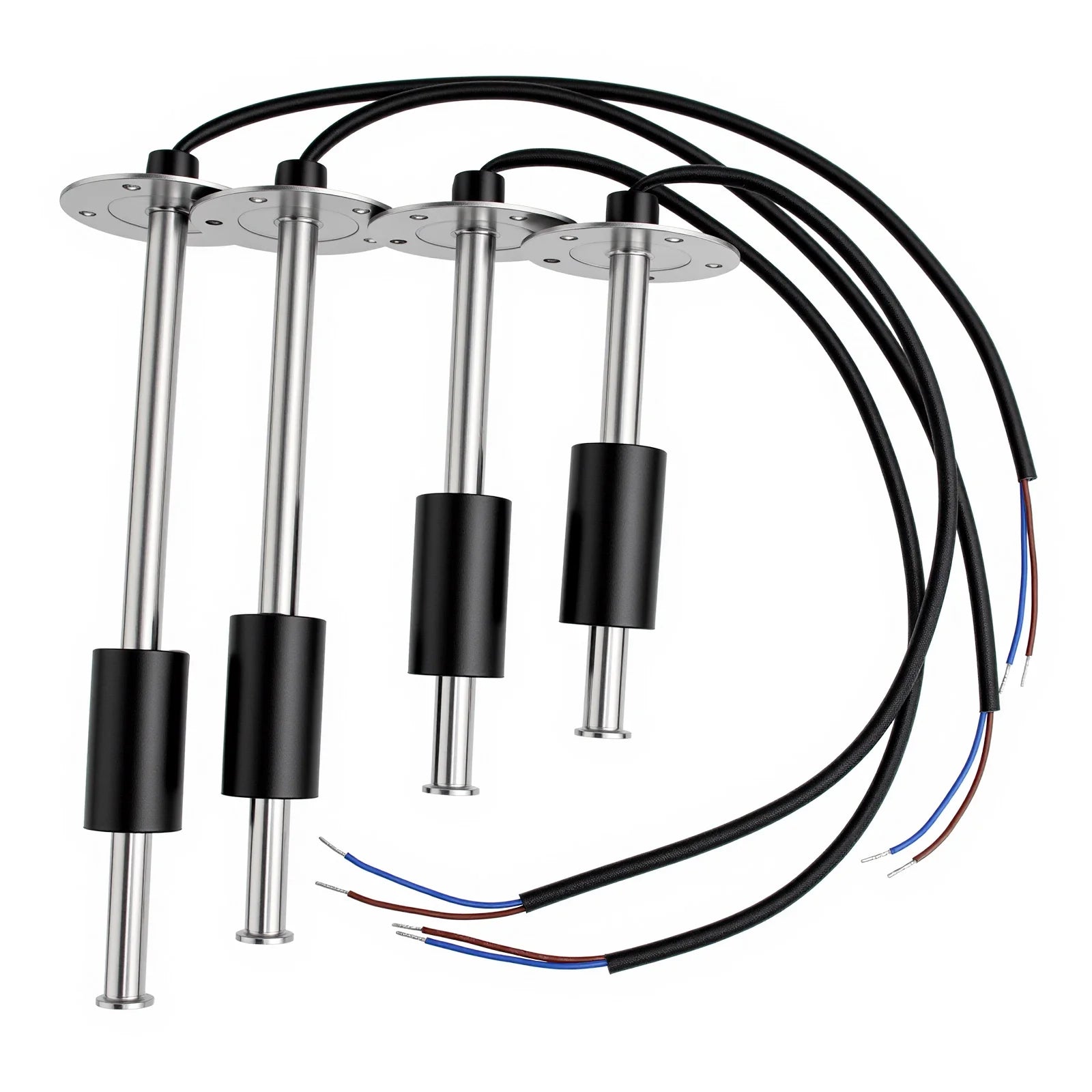 150mm 200mm 400mm 600mm Fuel Level Sensor Stainless Steel 0-190 ohm Oil Tank Level Indicator Universal for Boat Car Fuel Meter