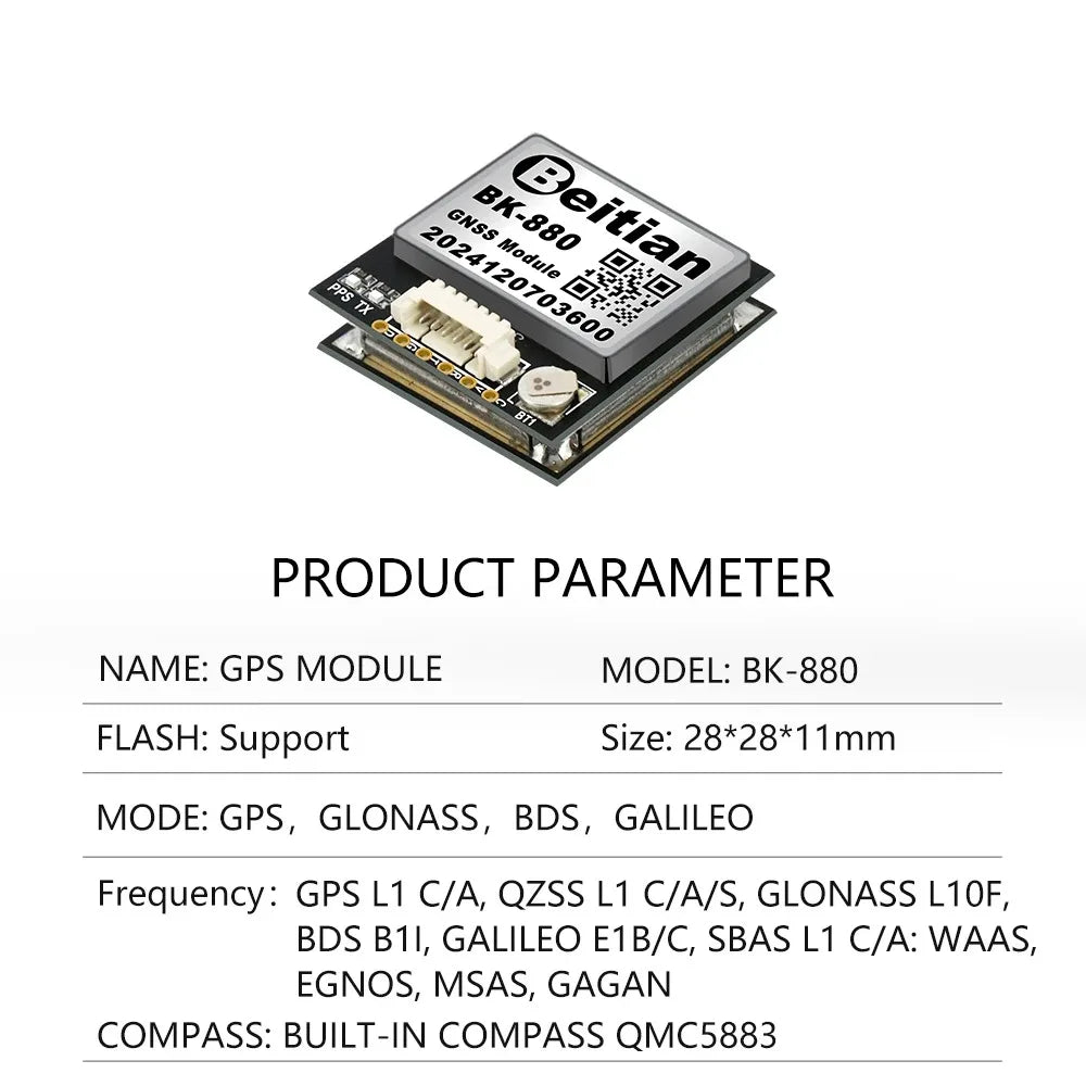 Beitian GPS Module with Compass M8 M9 M10 Ceramic Antenna on-board flight controller FPV GNSS GPS Receiver Antenna Module Ublox